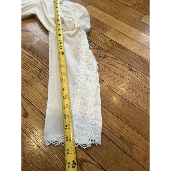Vintage Gunne Sax Jessica By Jessica San Francisco 1970’s Size 9 White Frilly - Picture 14 of 16